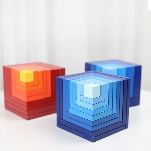 Beech classic cube versatile creative assembly puzzle educational building block stackable toy for early childhood education suitable for children aged 3 and above