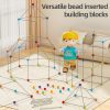 3D multi-changeable bead-inserting building block geometry DIY educational toy for children one-piece drop shipping available