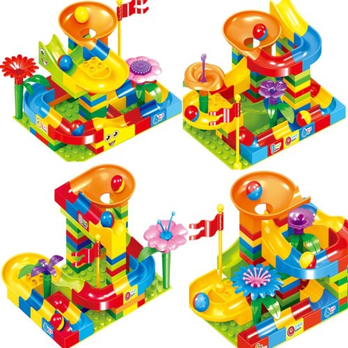 Compatible with Lego large-grain boxed slide and rolling ball building blocks, children's toys, gifts, DIY building blocks, base plates, suitable for both boys and girls
