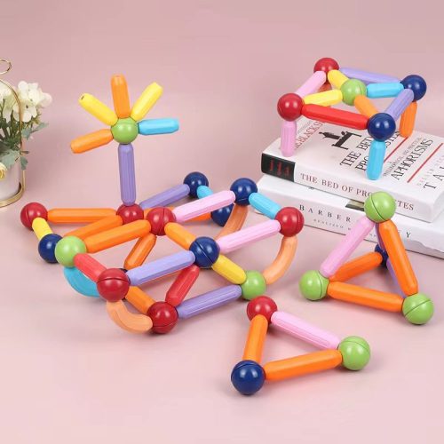 Versatile magnetic stick strong magnetic toy assembled building block magnetic stick for children educational magnetic stick early education strong magnetic stick