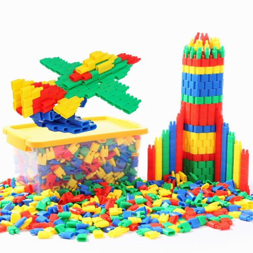 Cross-border rocket warhead building block toys for boys aged 6-12 plastic building block toys for wholesale