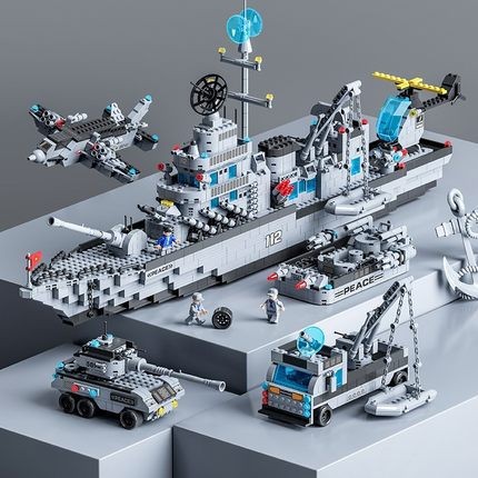 Compatible with space shuttle rocket model suitable for boys and children military tank gift educational puzzle assembly Chinese building block toy