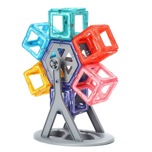 Alternative view of Children s magnetic tile building block toys early education and educational magnetic splicing loose pieces building blocks for baby s intelligence development toys