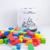 100-piece beech wood building blocks for early education institutions color-sorted factory-wholesale educational solid wood eco-friendly storage