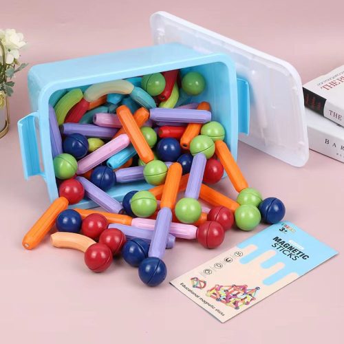 Alternative view of Versatile magnetic stick strong magnetic toy assembled building block magnetic stick for children educational magnetic stick early education strong magnetic stick