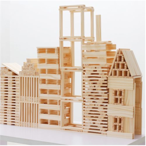 100-piece Creative Building Blocks Stackable Toy for Children Educational Intelligence Toy Assembly Material for Kindergarten Construction Area